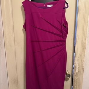 Calvin Klein Purple Midi Dress